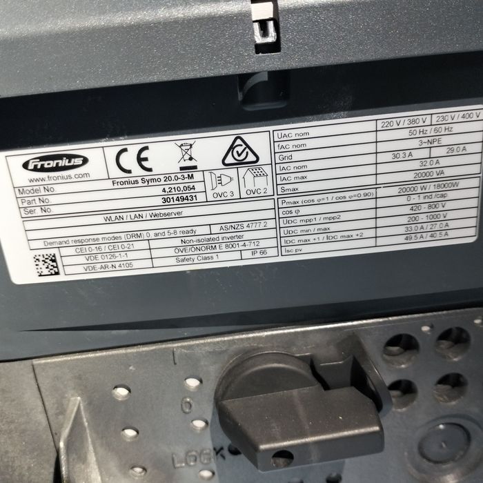 Інвертор Froniys 20квт