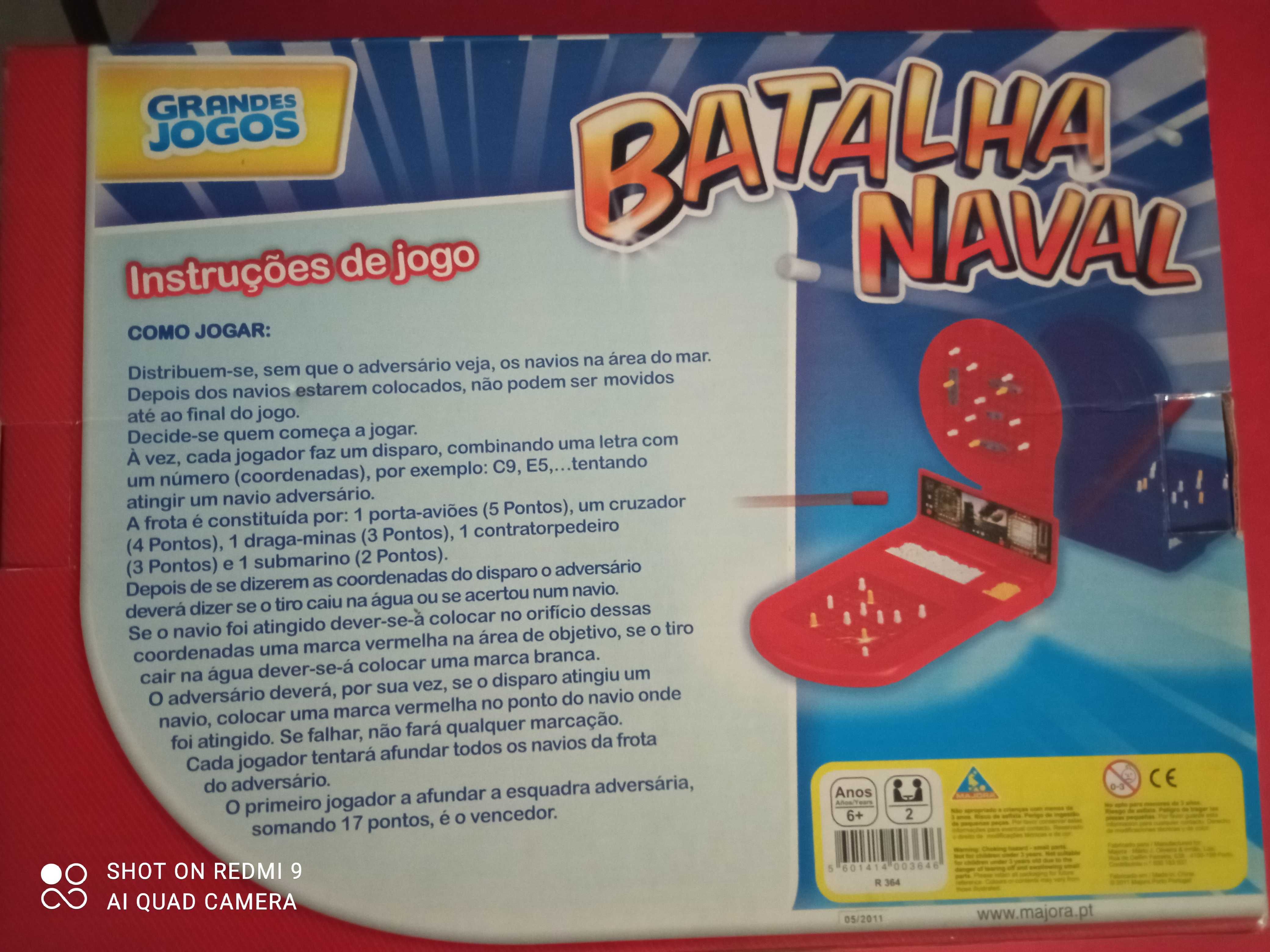 JOGO  "BATALHA NAVAL" para Crianças - como NOVO