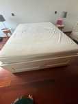 Cama casal ikea BRIMNES c/ colchão e estrado 1,60*2,00