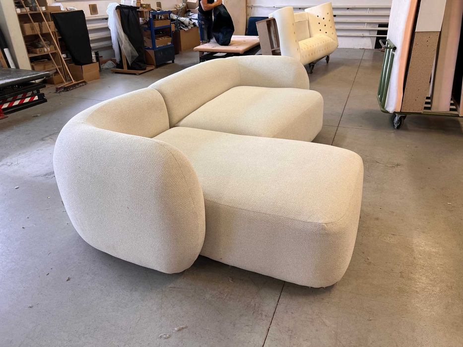 Narożnik Martina bez funkcji spania,kremowy, darmowa dostawa, od ręki!