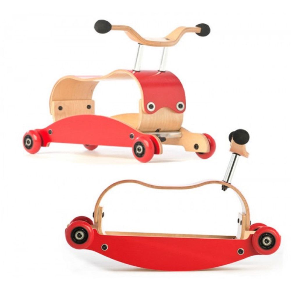 Triciclo Wishbone Mini-Flip vermelho