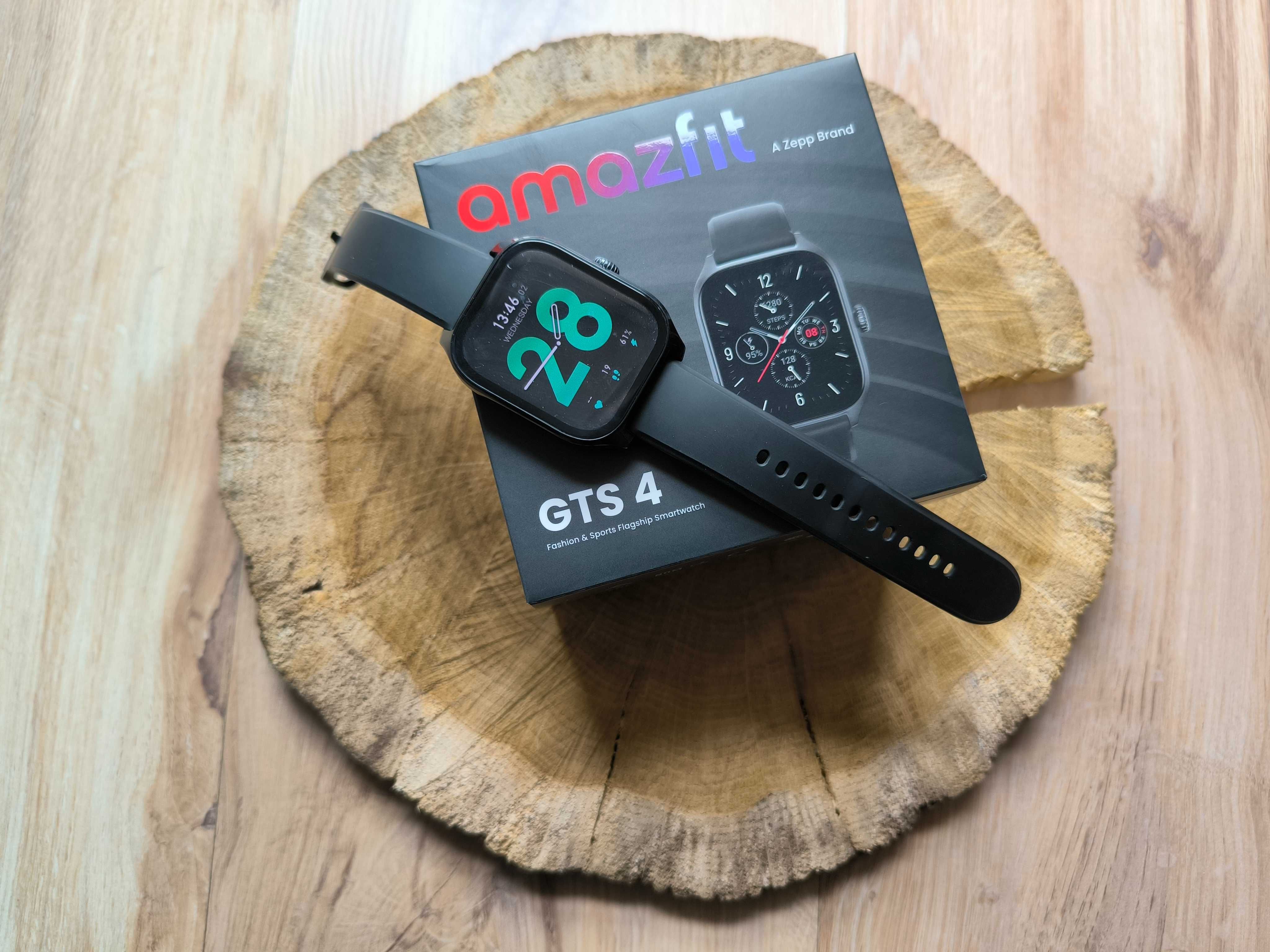 Smartwatch Amazfit GTS 4 Infinite Black Czarny + dodatki