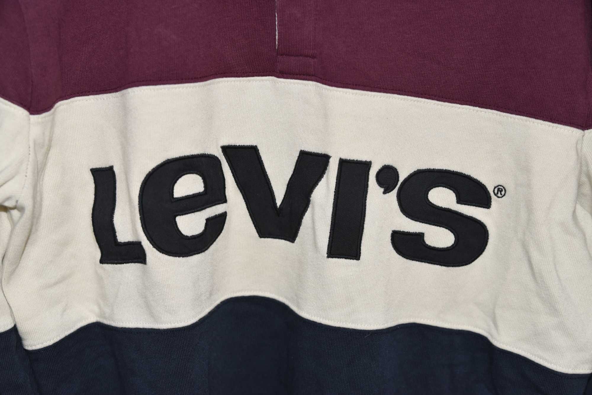 LEVI'S koszulka bluzka kołnierzyk L