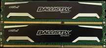 Pamięć RAM DDR3 Crucial Ballistix 2x4GB 8GB 1600MHz