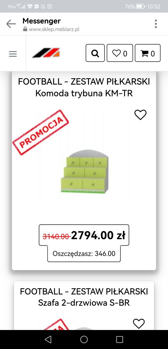 Zestaw mebli dla dziecka Football