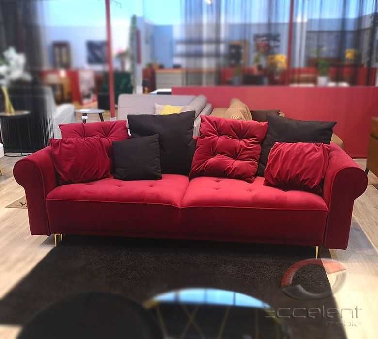 Sofa CLAIR z f. spania i pojemnikiem WYPRZEDAŻ - 30%