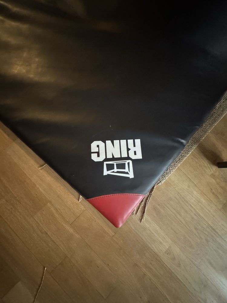 Materac gimnastyczny RING 200 x 120 x 10 cm skórzany dobry stan