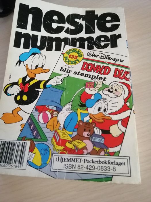 Donald duck комиксы книга на норвежском 1992год