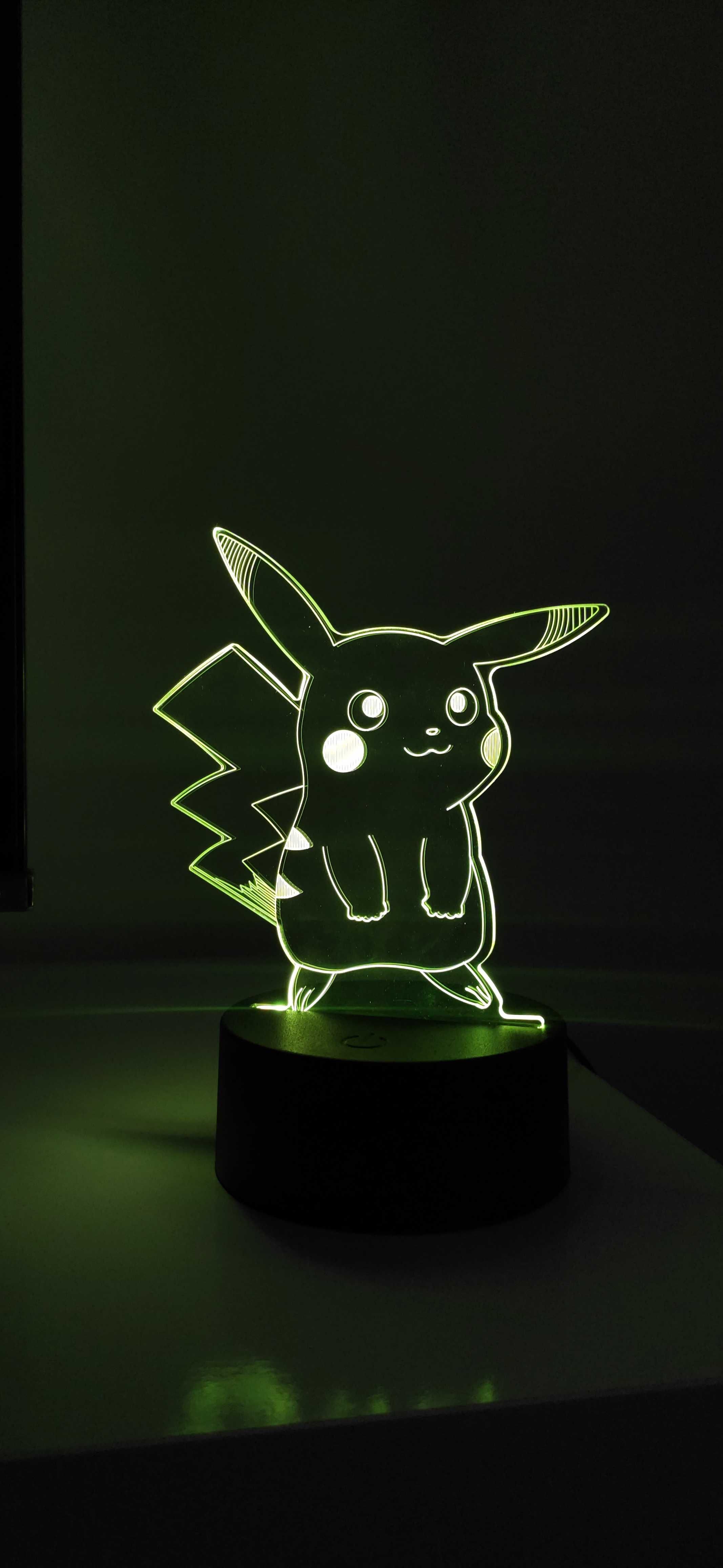 Figurka Pikachu 3D Led (7 kolorów)