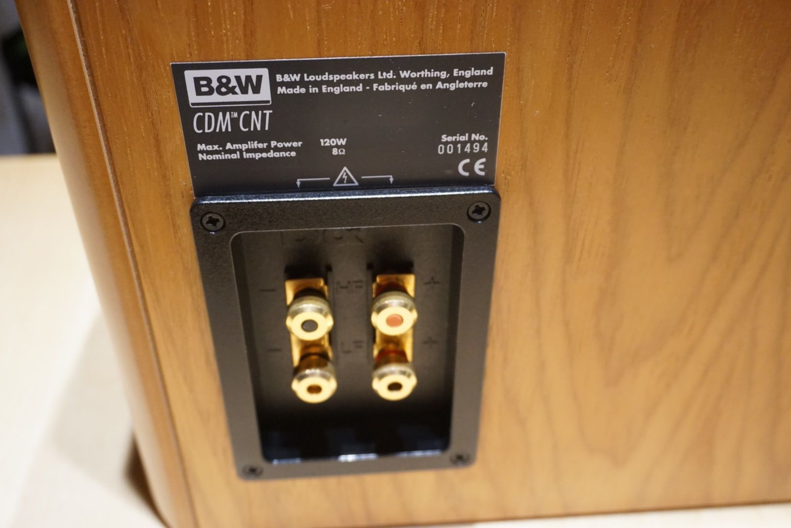 Bowers Wilkins B&W CDM CNT głośnik kolumna centralna
