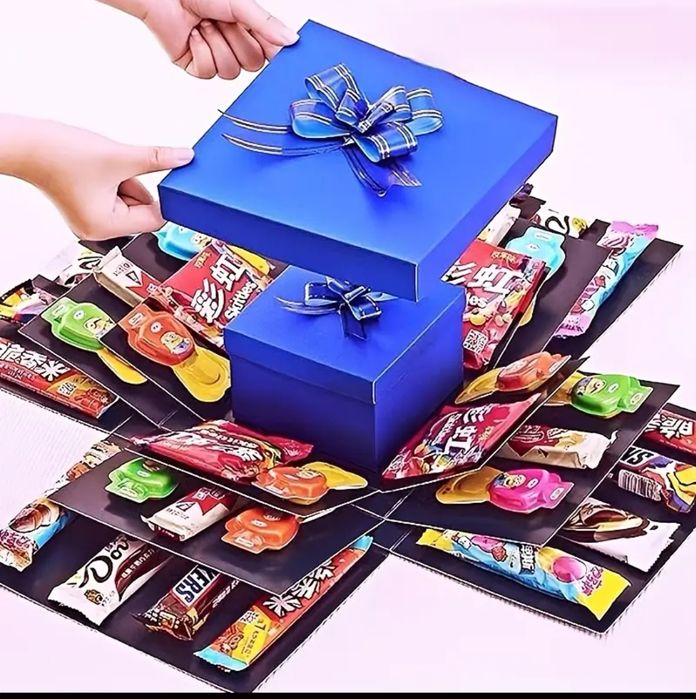 Набір 5-в-1 Надзвичайного Подарунка Вибухова Коробка, Подарункова Коро