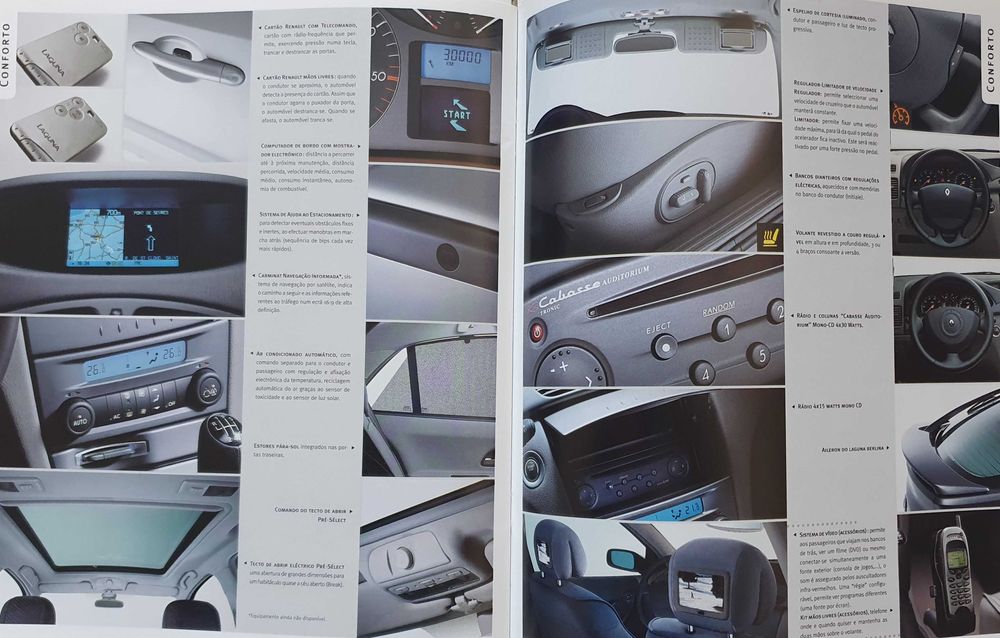 Catálogos automóvel Renault Laguna - Ano 2001