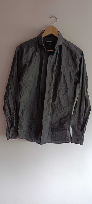 Casualowa koszula z długim rękawem Slim Fit S