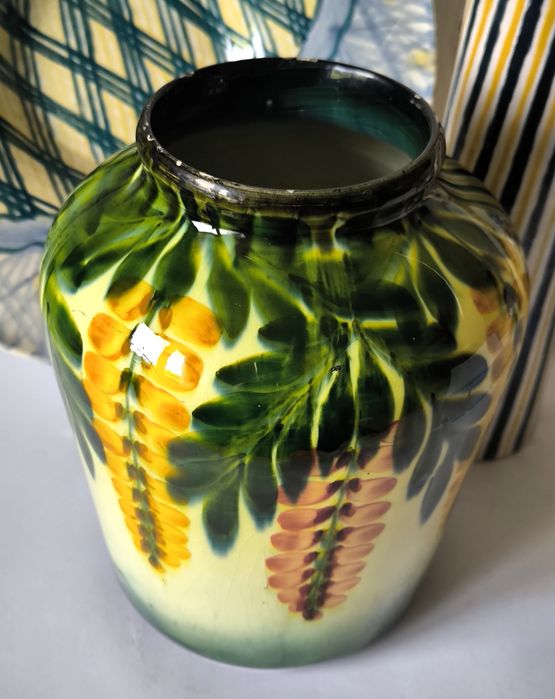 Wazon piękny stary fajans destrukt