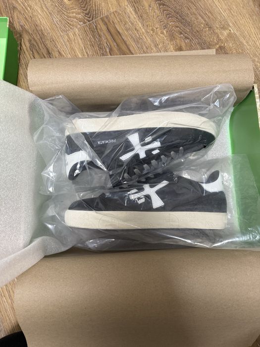 PREMIATA Чорні шкіряні кеди STEVEND 5439, 39 розмір