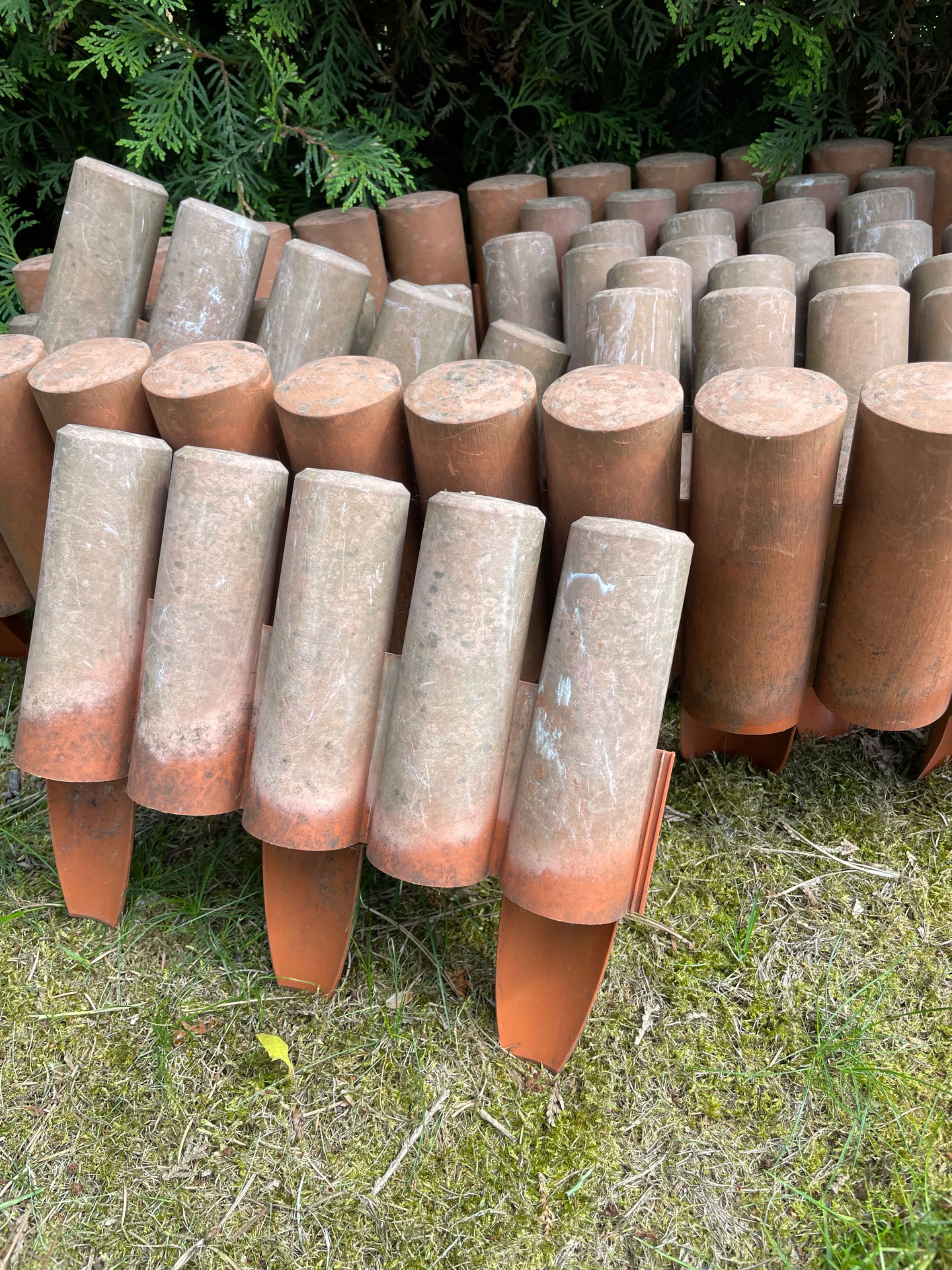 Płotek plastikowy ogrodzenie na grządkę rabatę używany ponad 4m