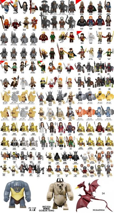 Передзамовлення будь яких мініфігурок Лего (Китай)