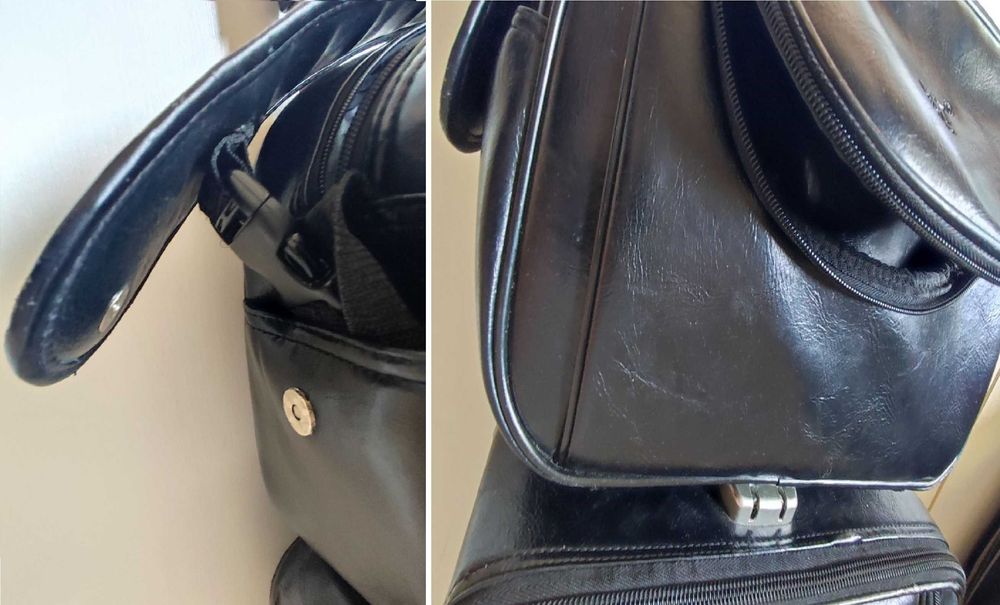 Montblanc Mont Blanc walizka skórzana torebka podróżna torba kabinowa