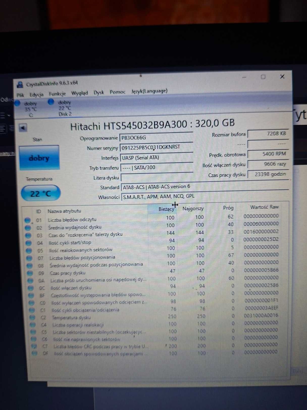 dysk twardy 320gb 2,5 sprawny #r1