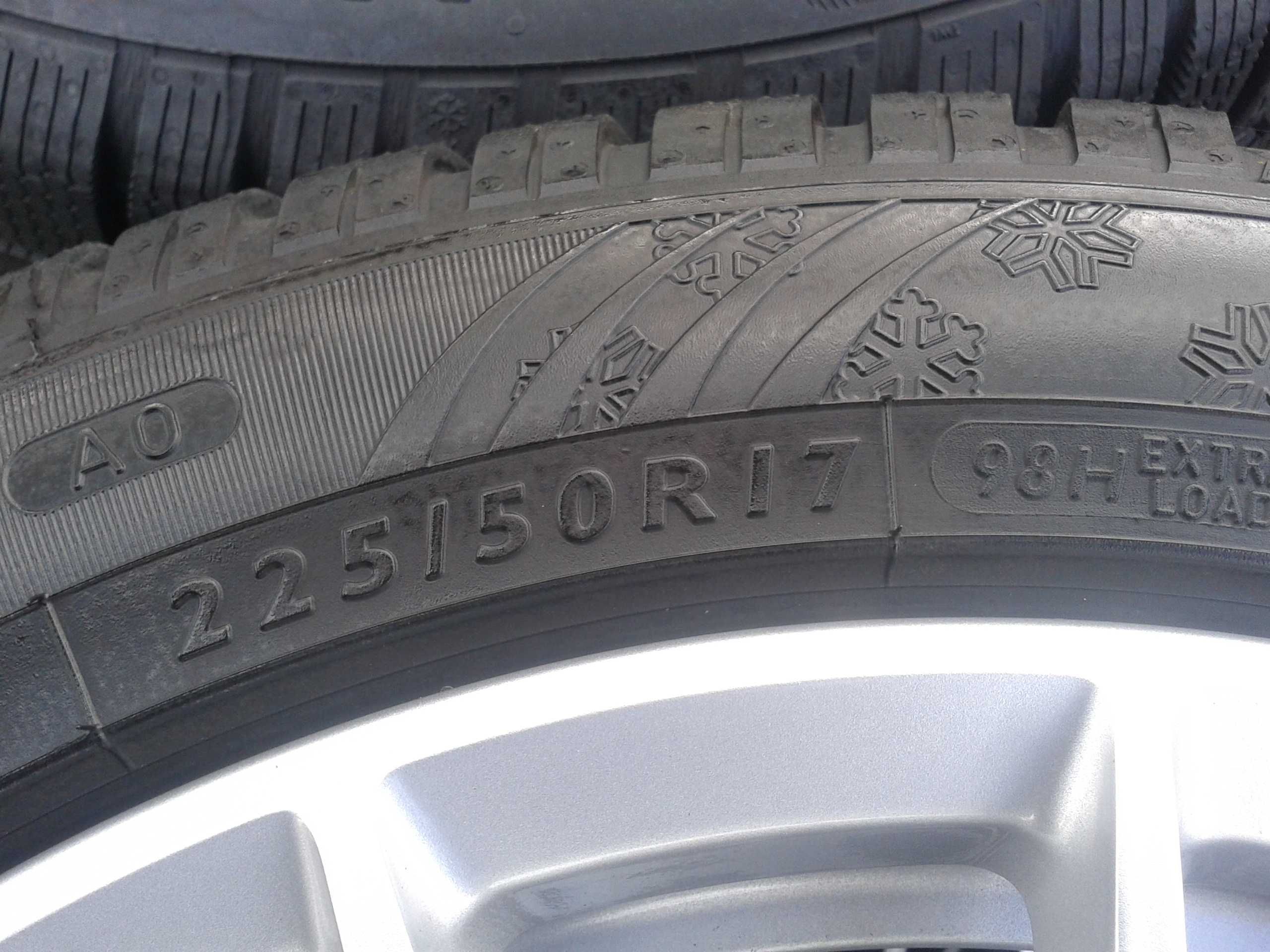 oryginalne r17 kola audi a4 a5 b8 b9 s-line dunlop 2022rok mielec 225