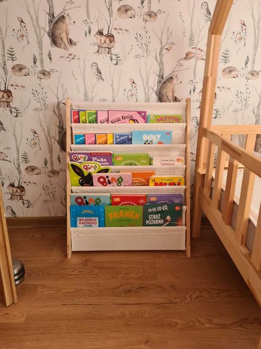 Regał na Książki Montessori – Drewniany Organizer 6 Półek NOWY