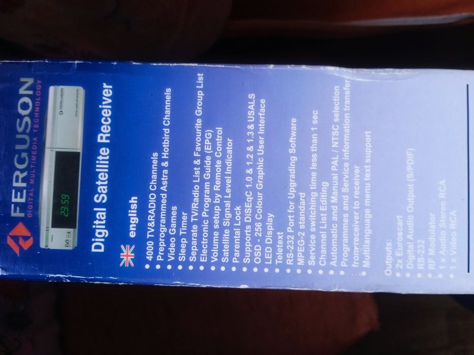 Цифровий супутниковий телеприймач ресивер ТВ програм Ferguson