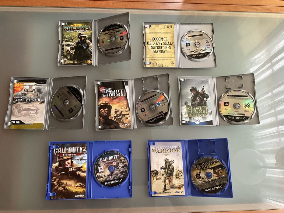 Lote pack jogos guerra ps2