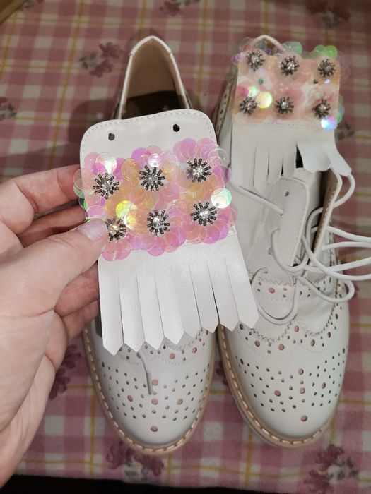 Sapato imitação renda