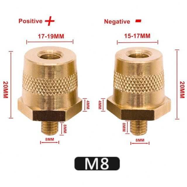 Латунные клеммы для Гелевый аккумулятор 8/8 мм  с резьбой