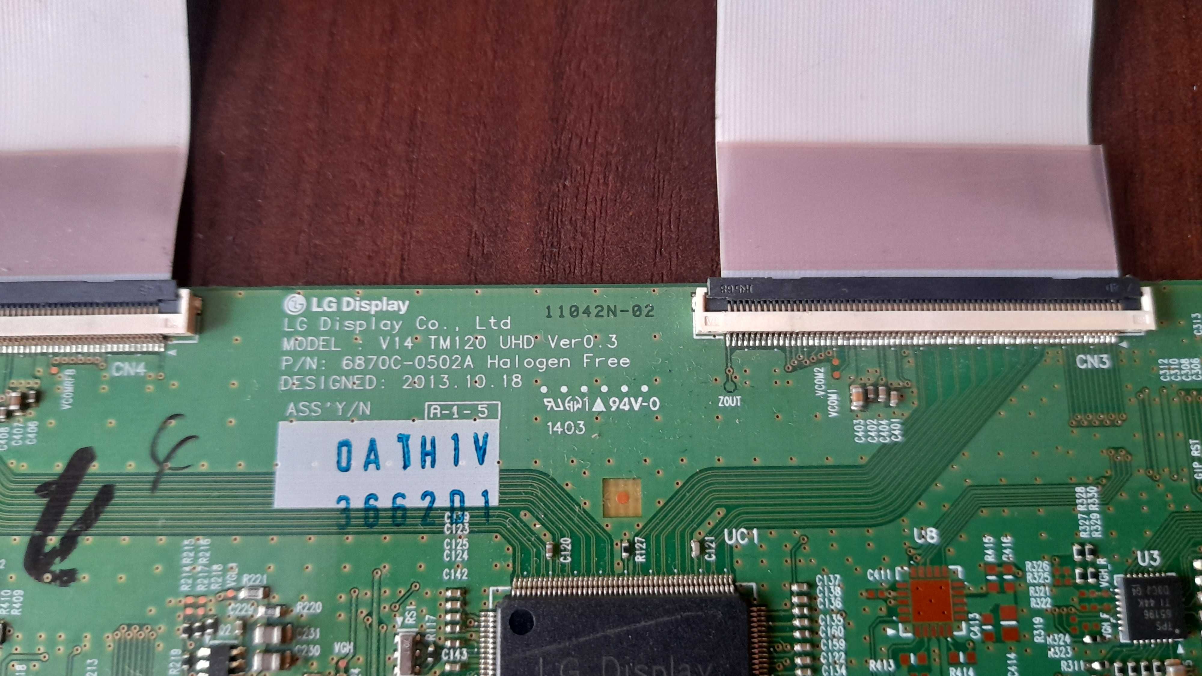 Philips 55pus7809 T-con logica v14 TM120 UHD Ver0.3