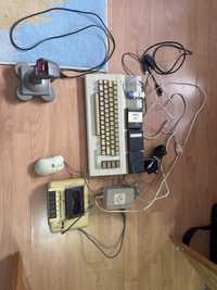 Commodore C64 + joystick + sd-box + zestaw kabli