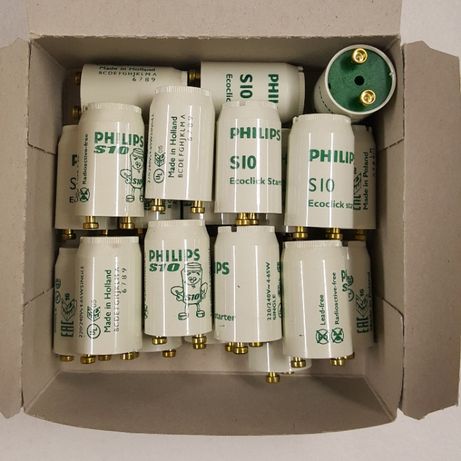 Philips startery do świetlówek s10 4-65W 21sztuk