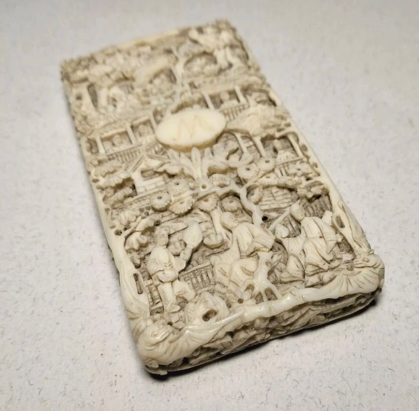 Antiga invulgar Cartoneira Chinesa china Cantão Cantonesa.séc.XIX (A4)