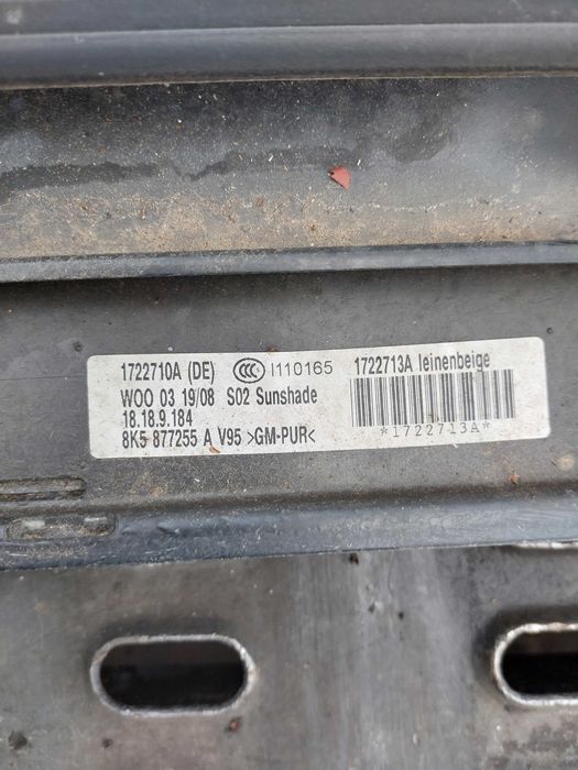 Szyberdach Audi A4 B8 8K5 Sedan + silniczek 8K58  77041, 8K095  9591B