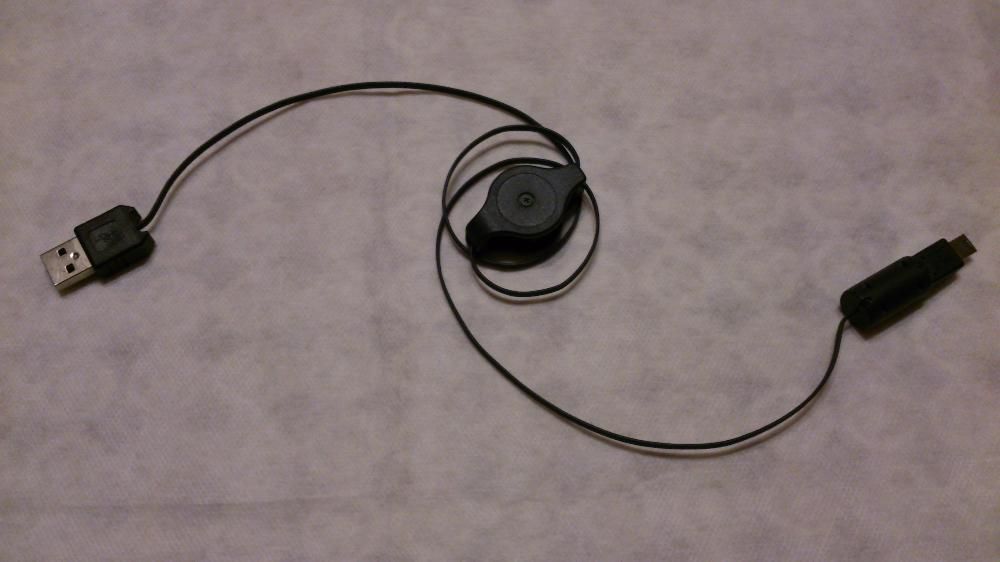 Kabel Usb - mini Usb zwijany automatycznie