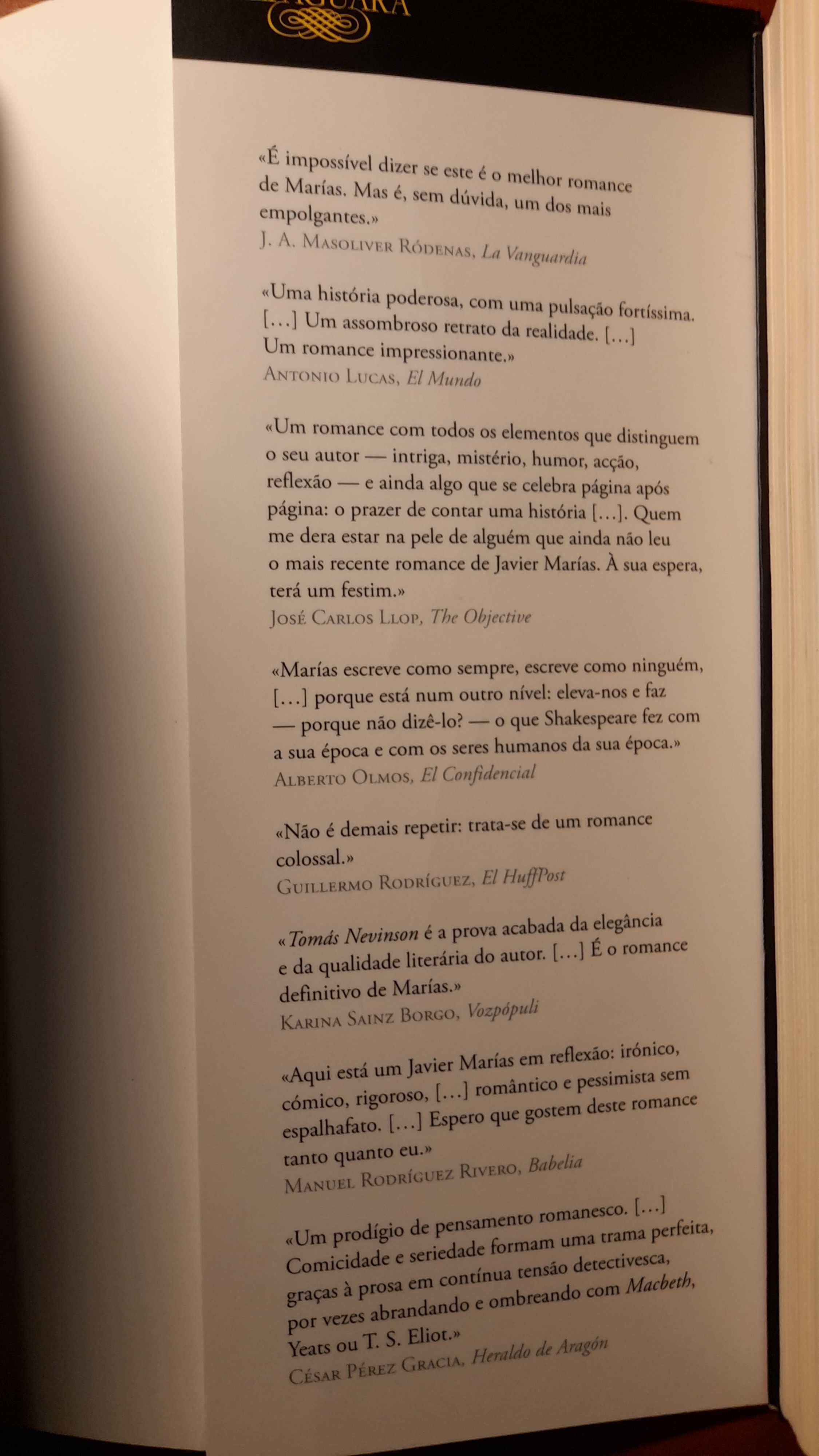 Javier Marías, Tomás Nevinson