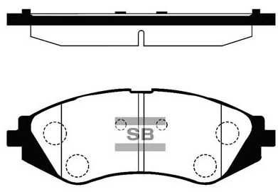 Колодки тормозные пер./задн HI-Q SP 1159, 1160, 1257 Chevrolet Lacceti