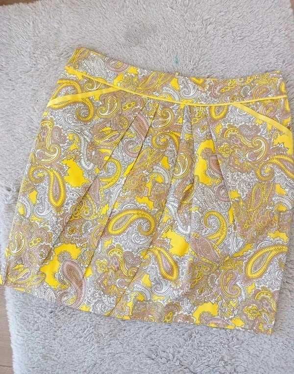 mini spódniczka wzór paisley bawełna H&M M L