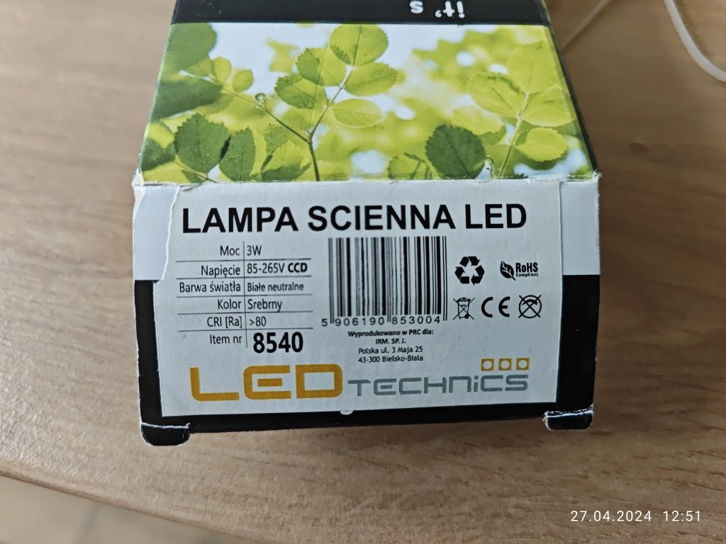 Lampki led zintegrowane 3 W