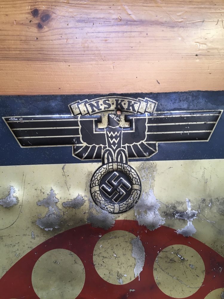 Szyld tablica NSKK swastyka wojna III rzesza