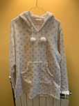 Hoodie polar pijama “Esmara” tamanho L branca com estrelas rosa