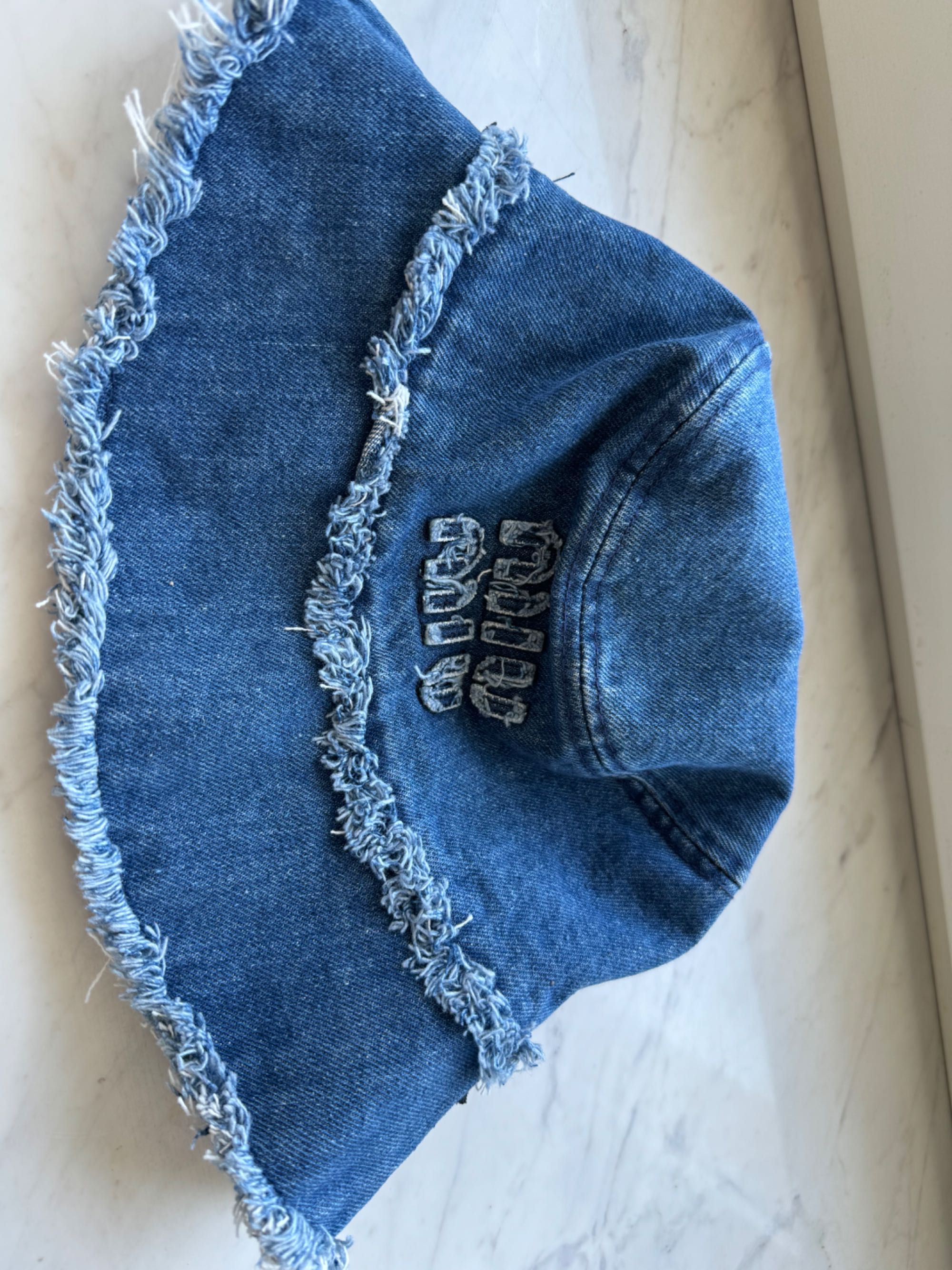 Miu miu denim bucket hat