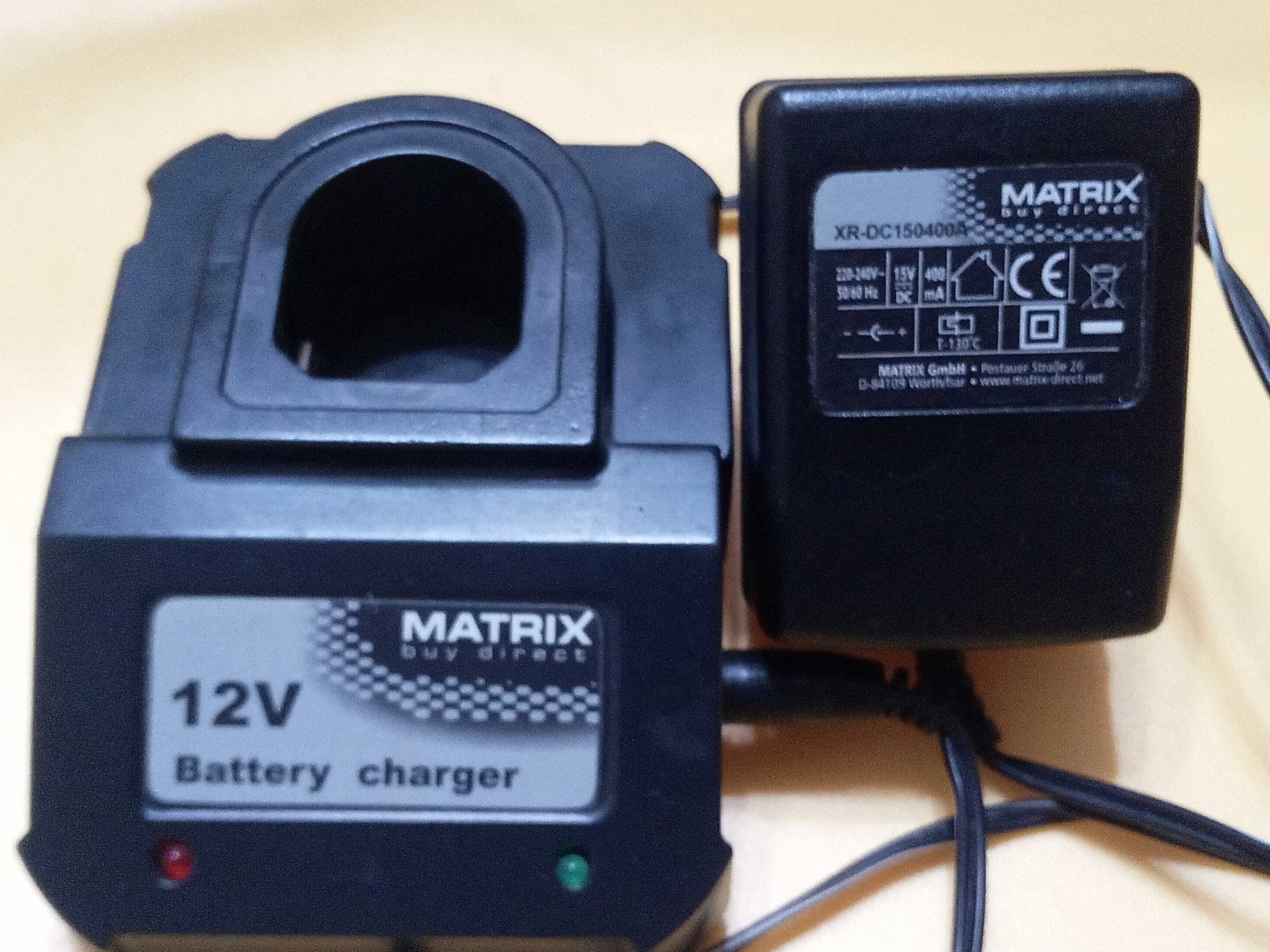 Зарядное устройство Matrix для шуруповерта на 12v