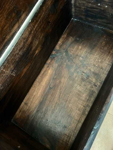 Baú de madeira antigo de 1960 / Vintage wooden