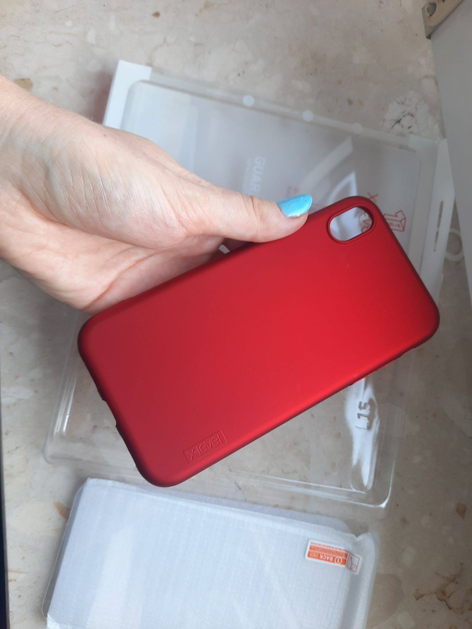 Etui na IPhone xr marka x-level z szkłem hartowanym na wyświetlacz now