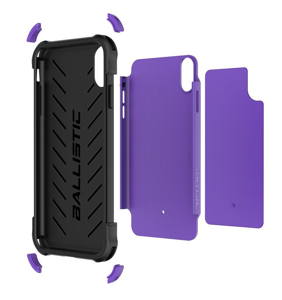 Etui Ballistic do iPhone Xs Max Tough Jacket Blue