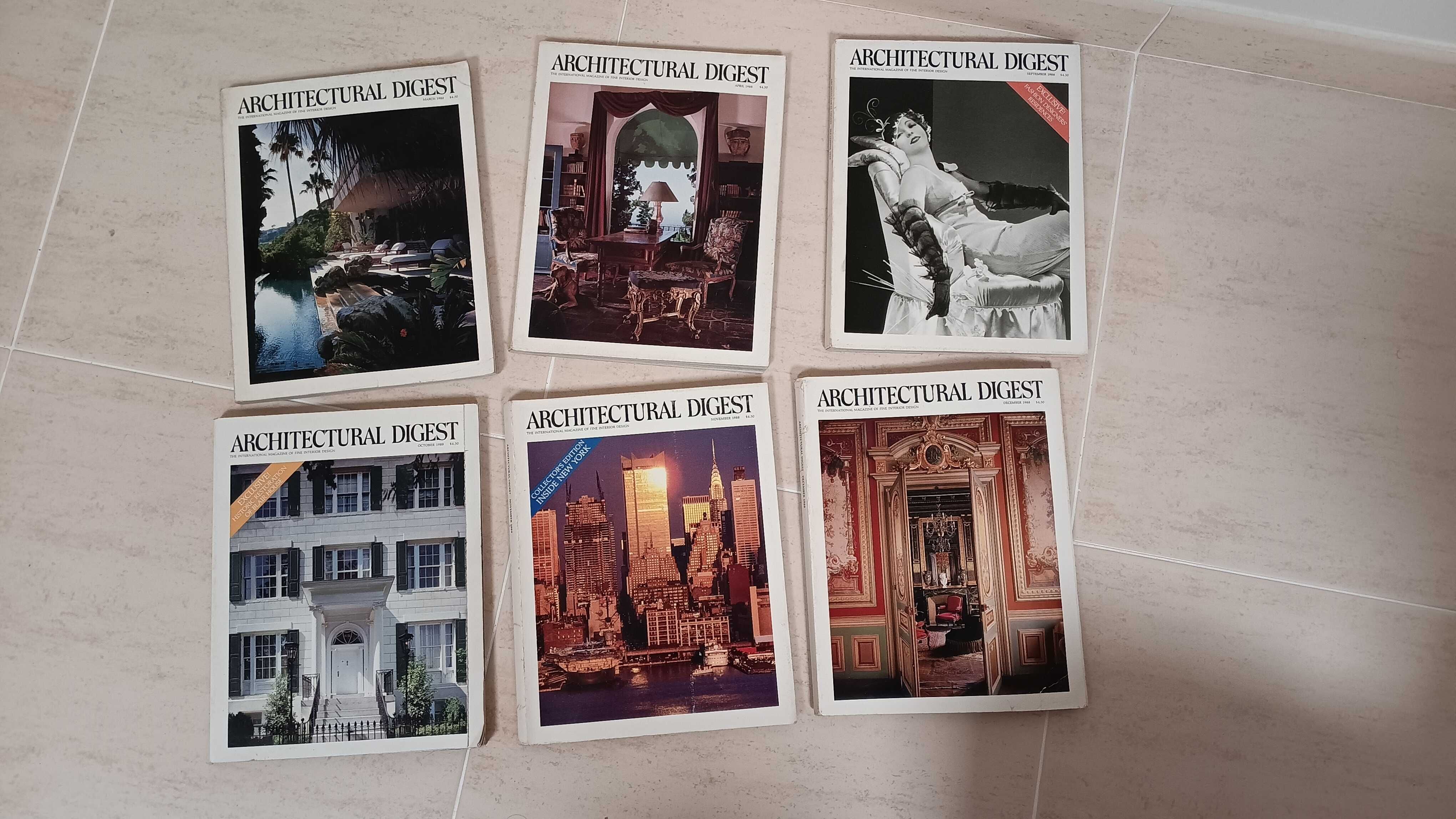24 Revistas "Architectural Digest" de 1982 a 1996 | preços desde 6€