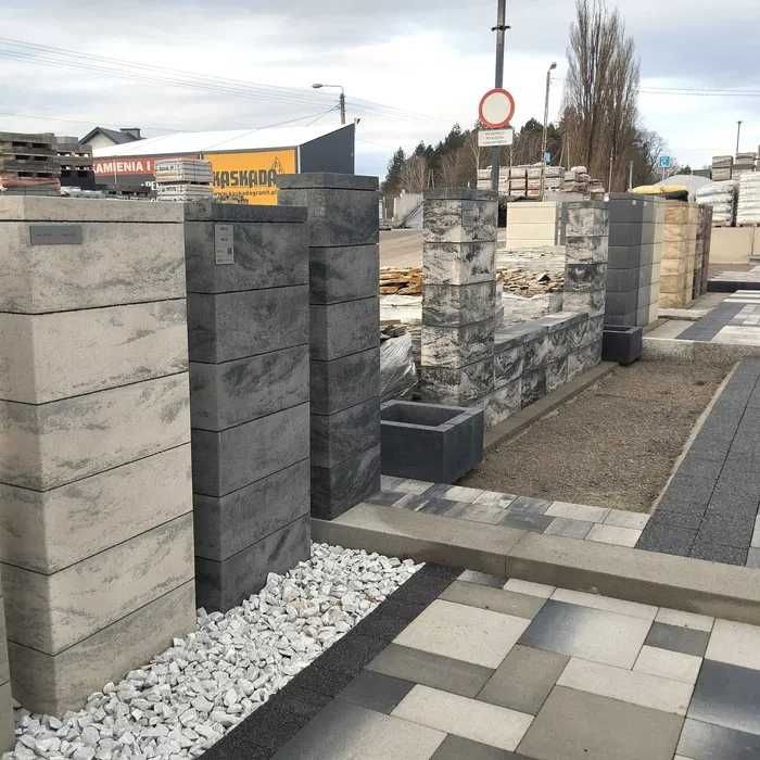 Panel ogrodzeniowy siatka podmurówka pustak ogrodzeniowy ceownik