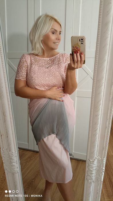 Świetna cieniowana sukienka molton