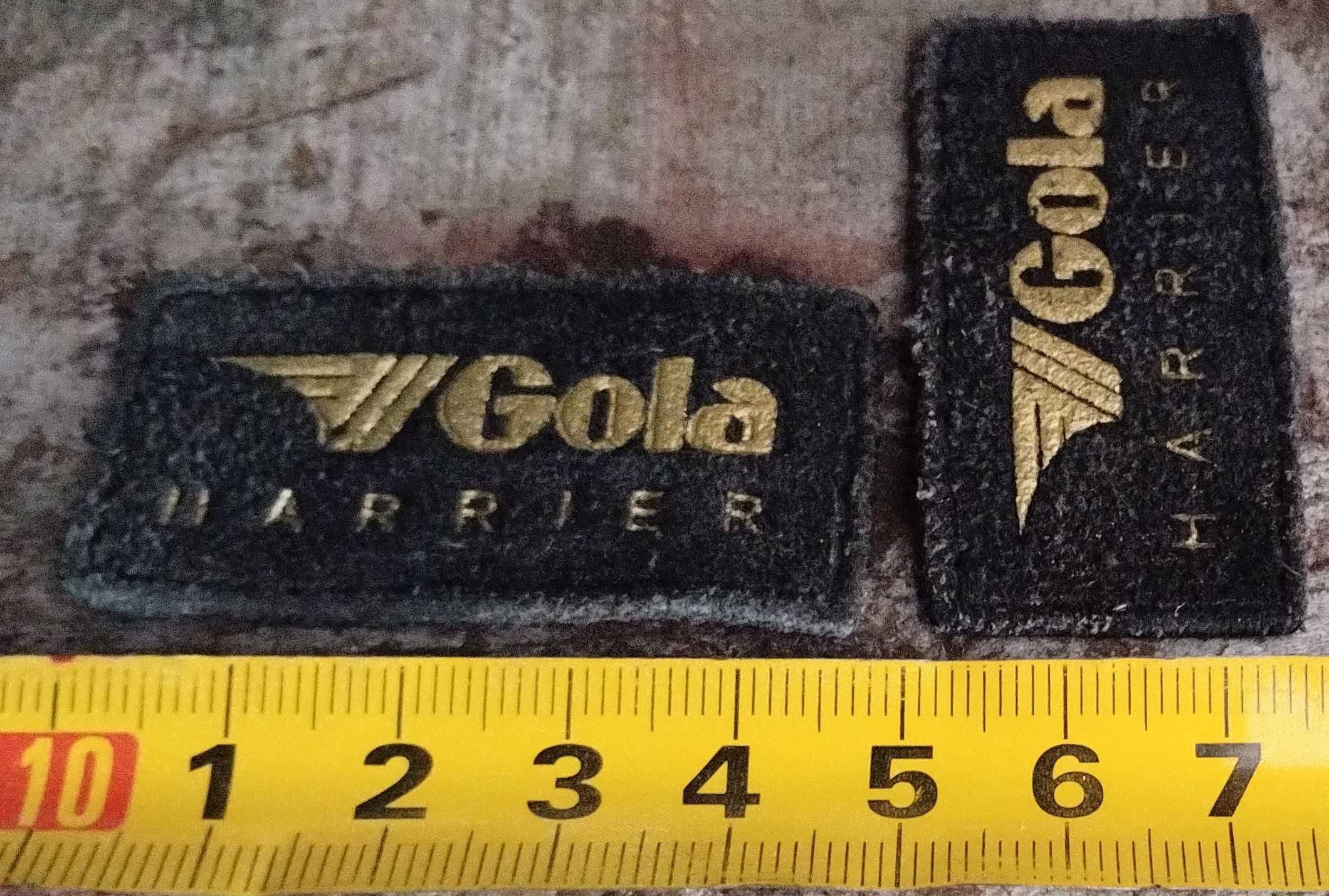 Patches GOLA HARRIER Cabedal Pele Dourado Estampas